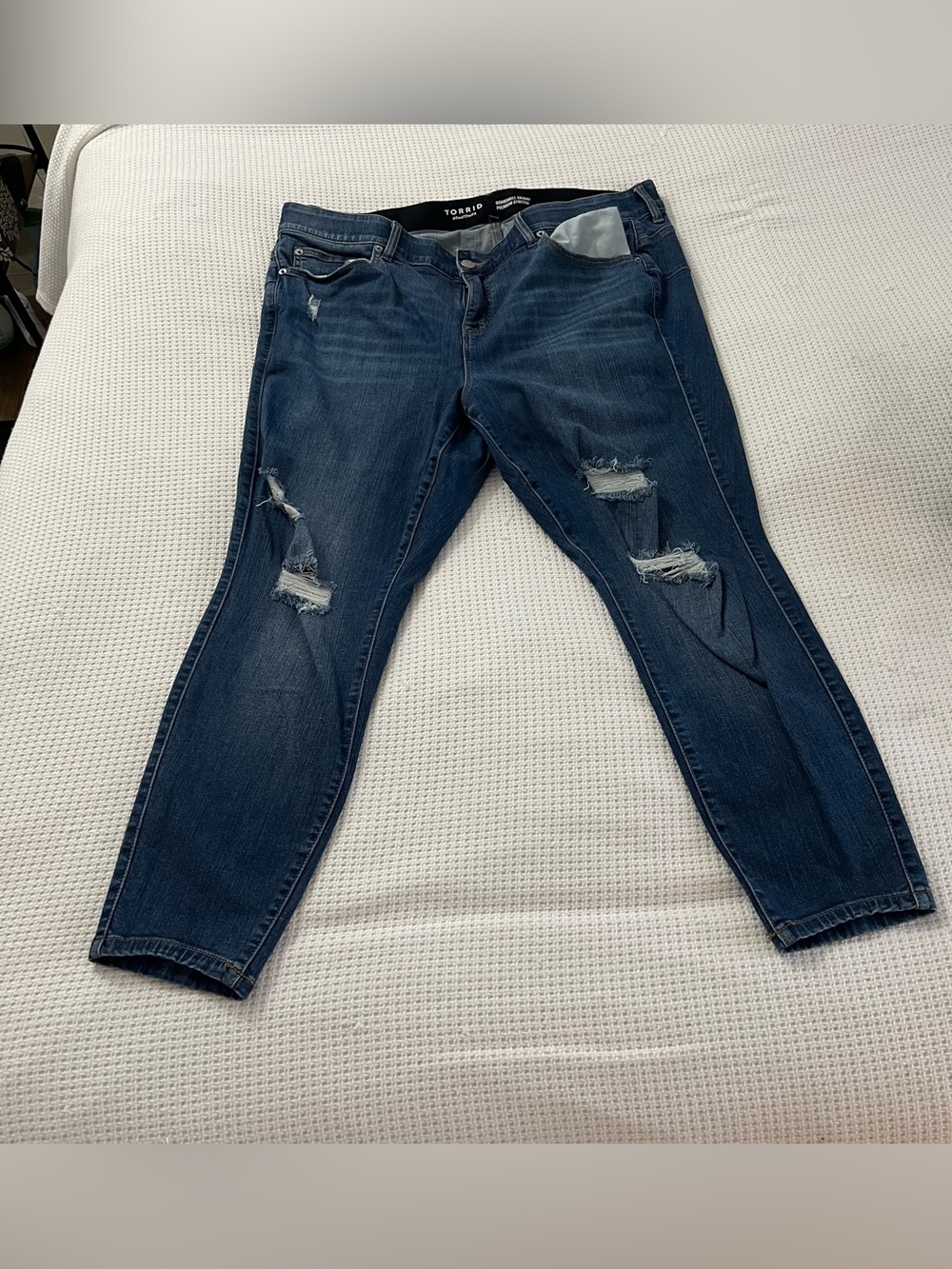 torrid Dark Blue Ripped Jeans